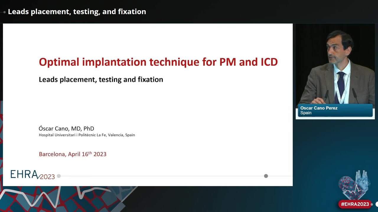 Optimal implantation technique for PM and ICD