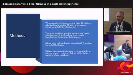 Edoxaban in dialysis: a 4-year follow-up in a single center experience