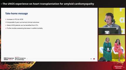 The UNOS experience on heart transplantation for amyloid cardiomyopathy 