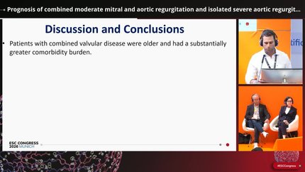 Prognosis of combined moderate mitral and aortic regurgitation and isolated severe aortic regurgitation