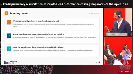 Cardiopulmonary resuscitation-associated lead deformation causing inappropriate therapies in an extravascular implantable cardioverter-defibrillator