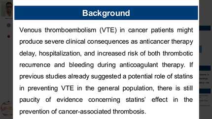 Statin therapy for the prevention of venous thromboembolism in cancer patients: a systematic review and meta-analysis