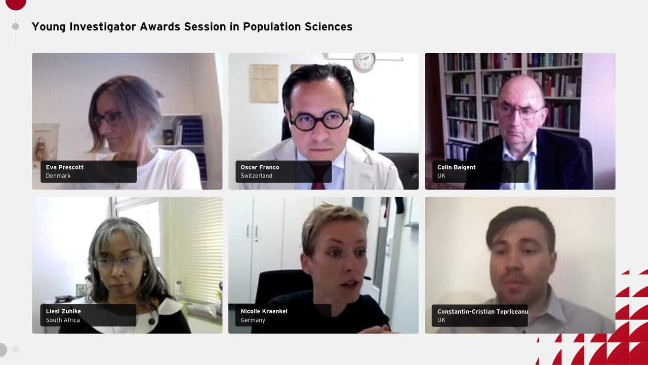Young Investigator Awards Session in Population Sciences