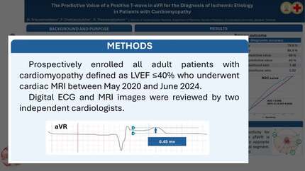 The predictive value of a positive T-wave in aVR for the diagnosis of ischemic etiology in patients with cardiomyopathy