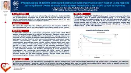 Phenomapping of patients with acute heart failure with preserved ejection fraction using machine learning-based cluster analysis and long-term mortality in a real world cohort in Argentina