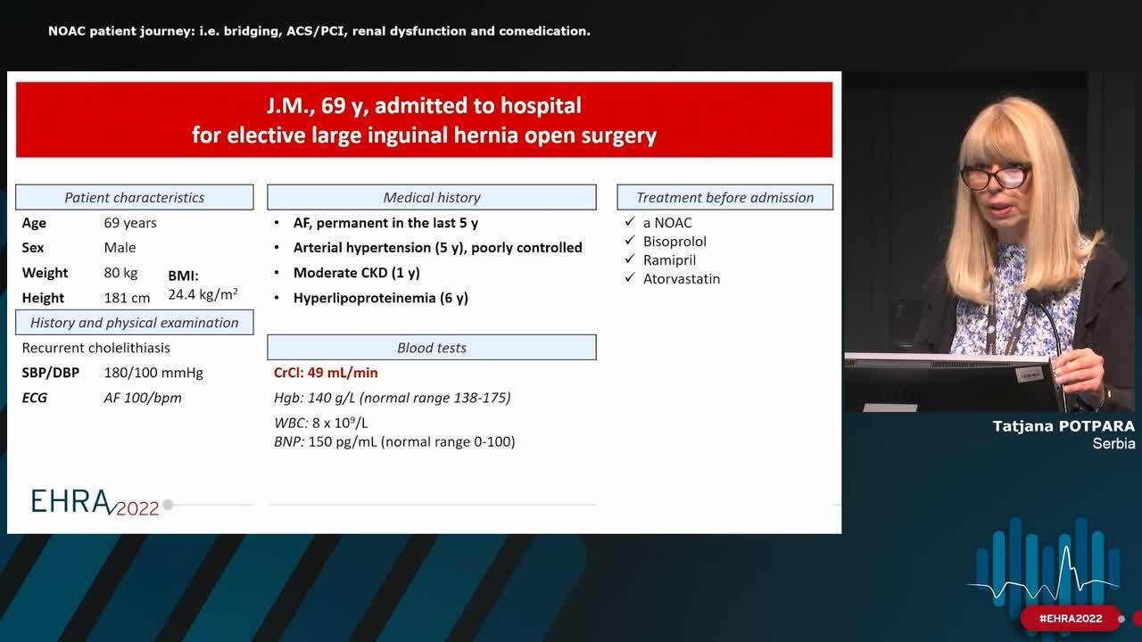 Atrial fibrillation (AF) clinical cases with focus on rhythm control and anticoagulation