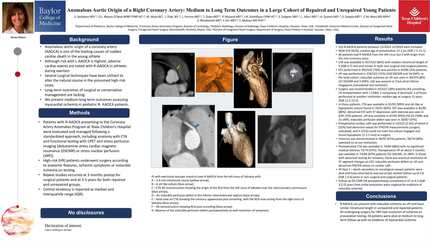 Anomalous aortic origin of a right coronary artery: Large cohort medium to long term outcomes in repaired and unrepaired patients