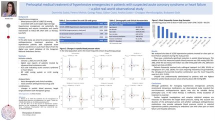 Prehospital medical treatment of hypertensive emergencies in patients with suspected acute coronary syndrome or heart failure – a pilot real-world observational study