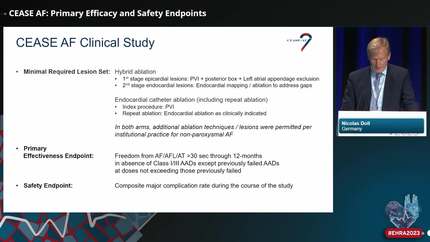 CEASE AF: Primary Efficacy and Safety Endpoints