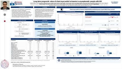 Long term prognostic value of silent myocardial ischaemia in asymptomatic people with HIV 