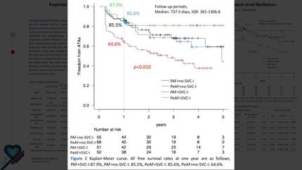 Empirical superior vena cava ablation added to pulmonary vein isolation more effective for persistent atrial fibrillation.