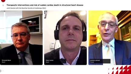 Therapeutic interventions and risk of sudden cardiac death in structural heart disease