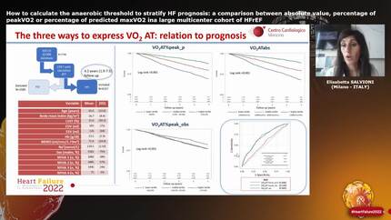 How to calculate the anaerobic threshold to stratify HF prognosis: a comparison between absolute value, percentage of peakVO2 or percentage of predicted maxVO2 ina large multicenter cohort of HFrEF