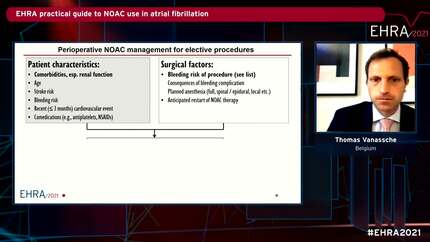 Focus on special situations: NOACs in pre-operative and bleeding patients