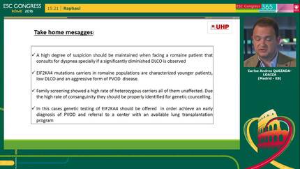 The finding of a founder mutation c.3344C>T(p.Pro1115Leu) in EIF2KA4 gene in iberian romani patients with pulmonary veno-occlusive disease: a family matter.