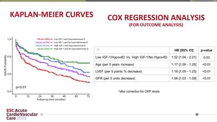 Negative impact of low IGF-1 levels and hypovitaminosis D on coronary artery disease severity and prognosis in patients with AMI