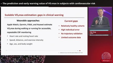 The prediction and early warning value of VO₂max in subjects with cardiovascular risk