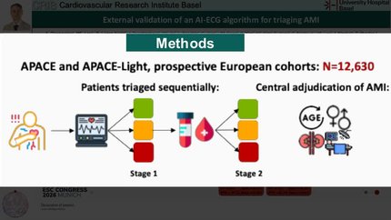 External validation of an artificial intelligence-based electrocardiogram algorithm for early rule-out of acute myocardial infarction in two large European cohorts