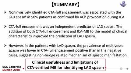 Does a myocardial bridge assessed by coronary CT angiography predict vasospasm of left anterior descending?