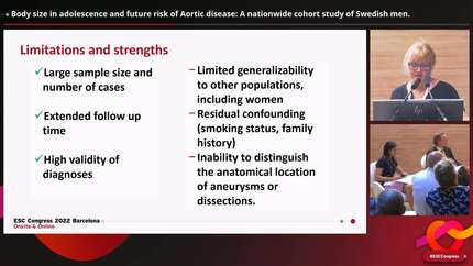 Body size in adolescence and future risk of Aortic disease: A nationwide cohort study of Swedish men.