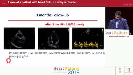 A case of a patient with heart failure and hypertension.
