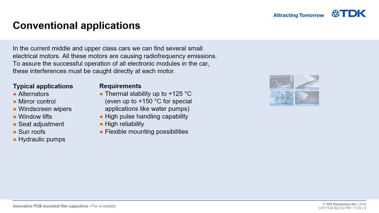 Applicazioni per inverter da 12 e 48 V nell'intervallo di 500 W - TDK