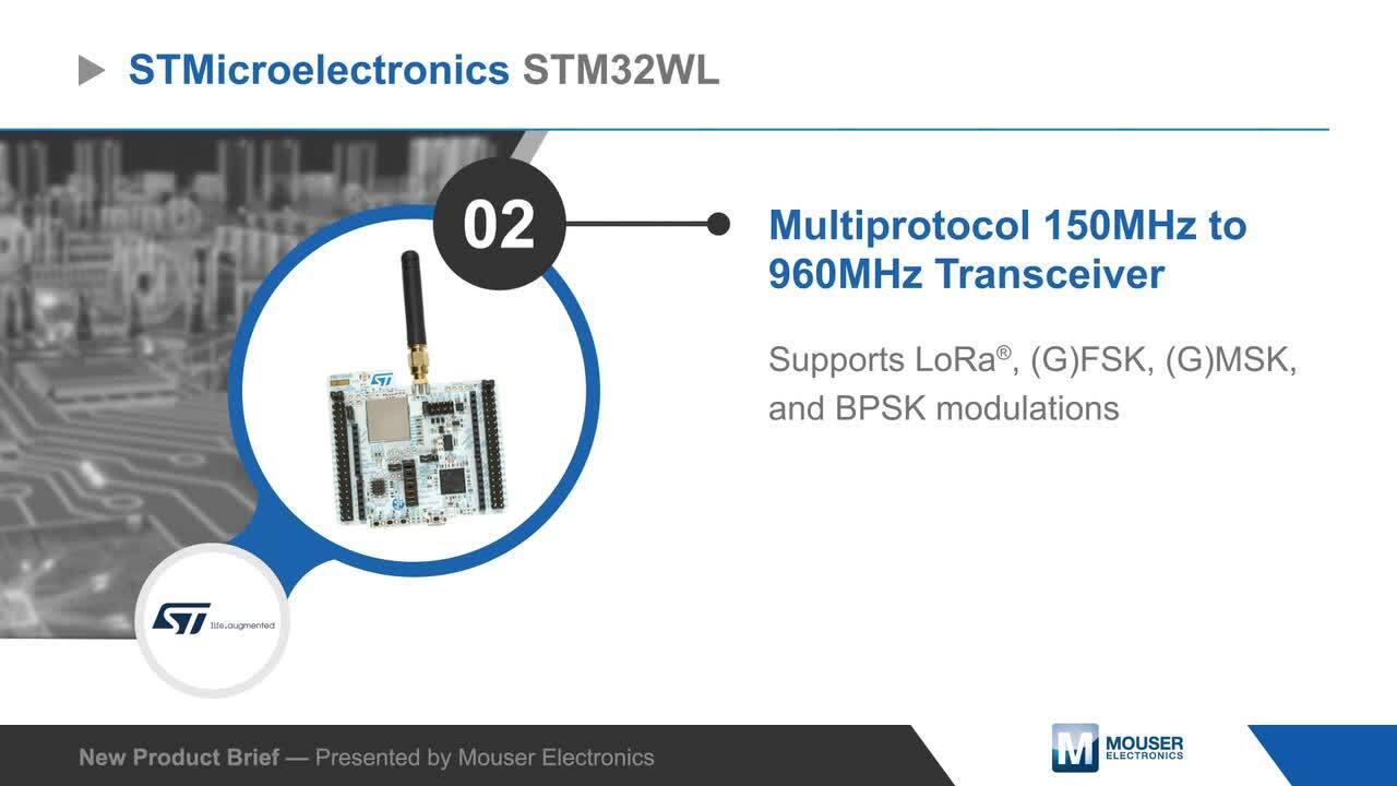 STM32WL Nucleo-64 Board (NUCLEO-WL55JC) - STMicro | Mouser