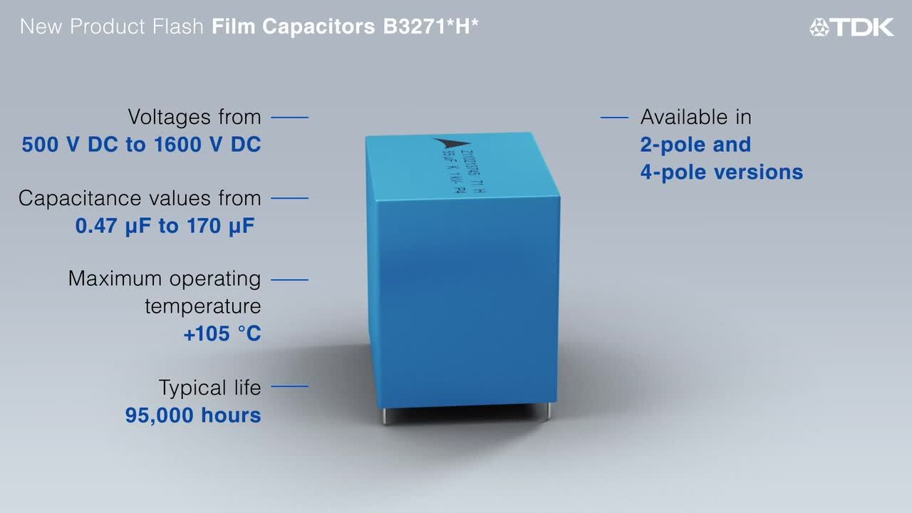 B3271 MKP DC 링크 필름 커패시터 - EPCOS / TDK | Mouser