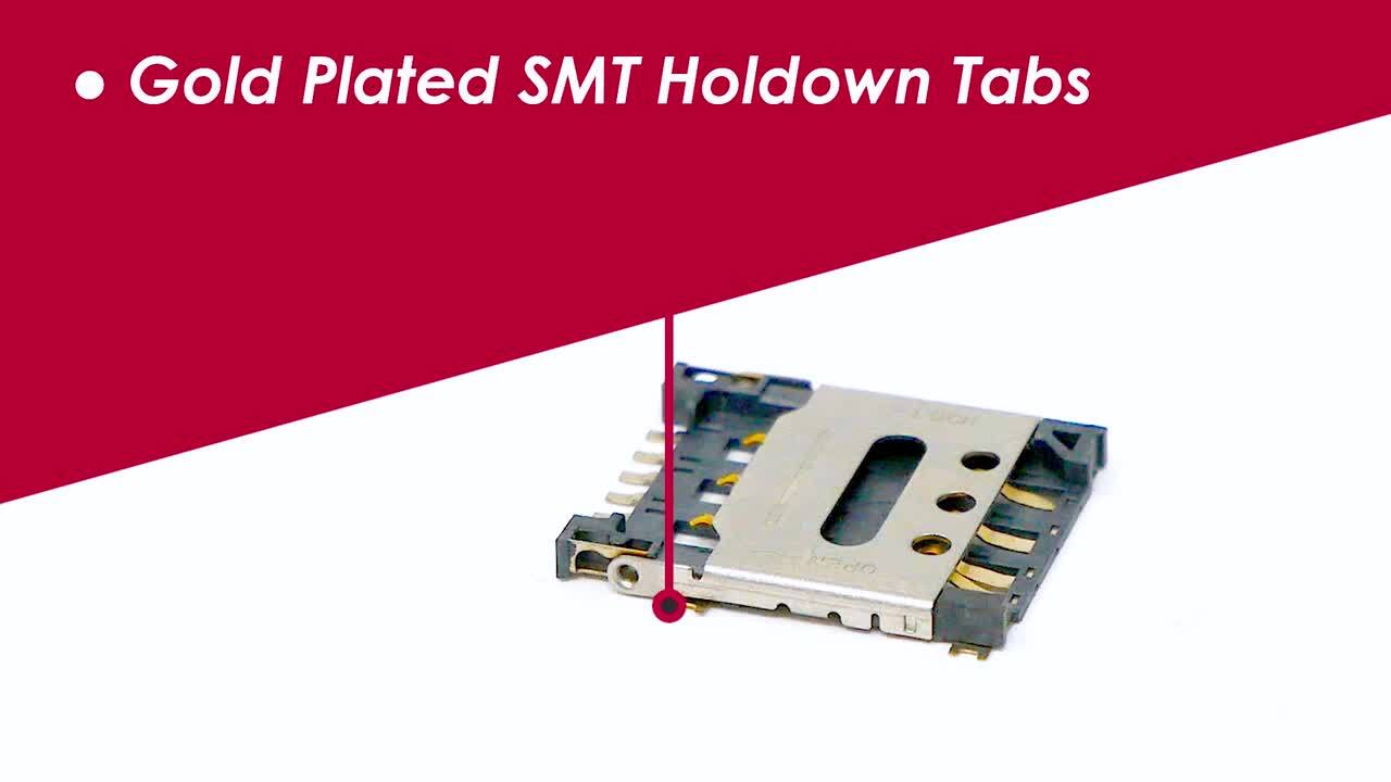 SIM8060 Hinged SIM Card Connector - GCT | Mouser