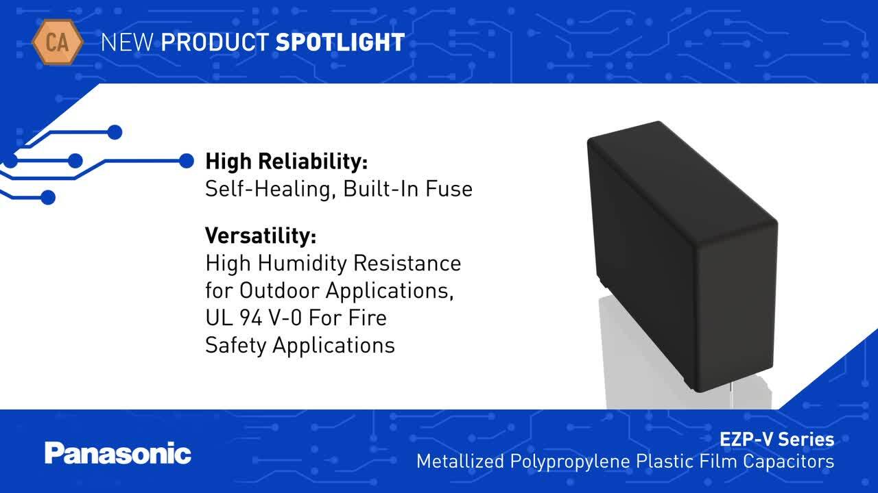 EZP-V Plastic Film Capacitors - Panasonic | Mouser