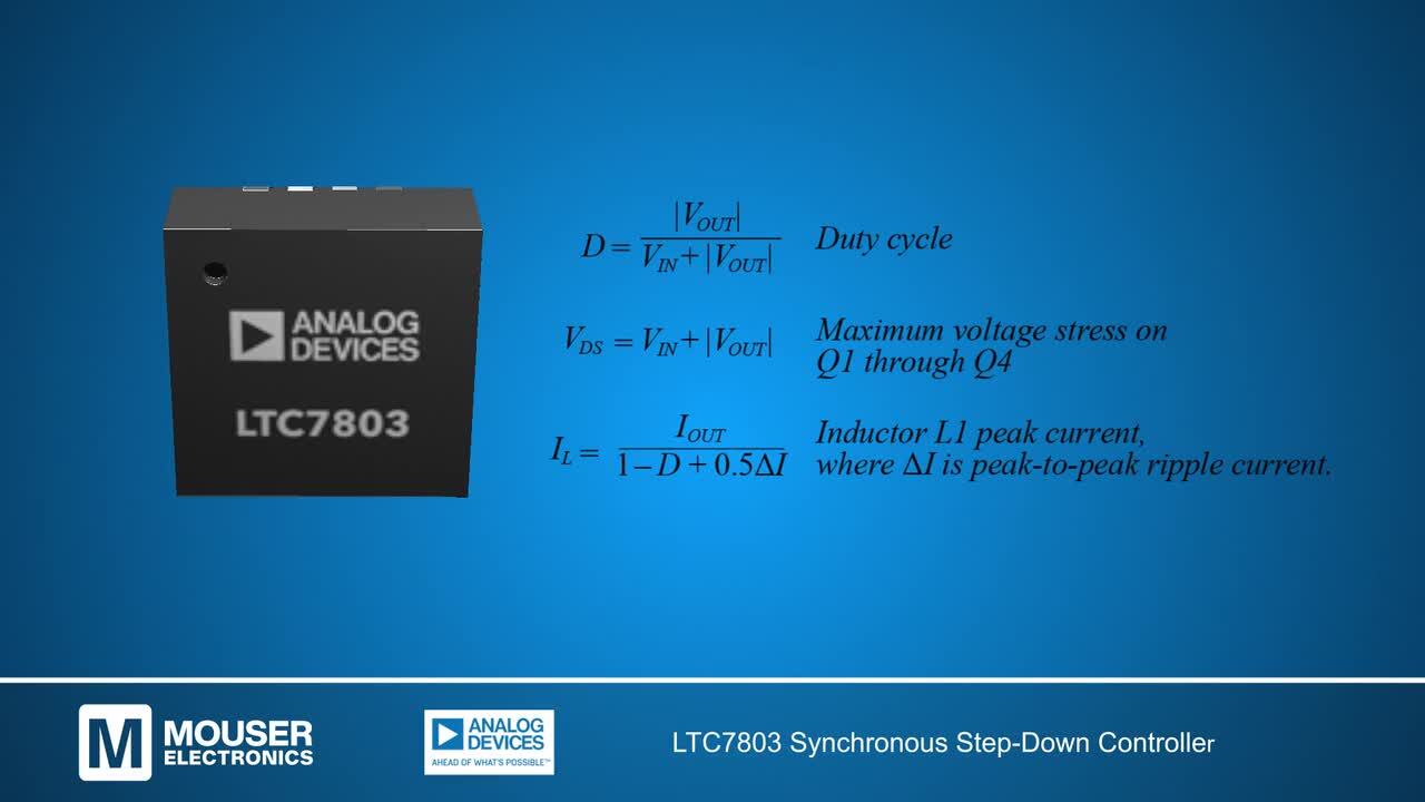 LTC7803 동기식 강압 컨트롤러 - ADI | Mouser
