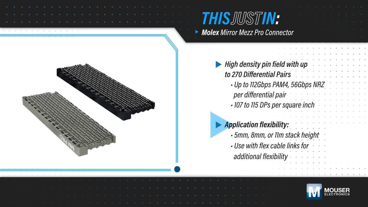 Mirror Mezz Proコネクタ - Molex | Mouser