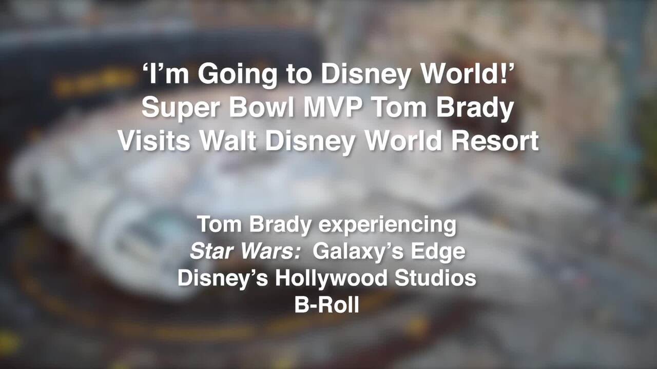 Super Bowl MVP Tom Brady Visits Disney World