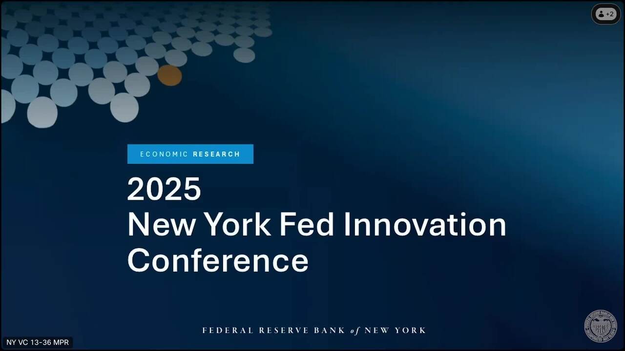 2025 New York Fed Innovation Conference - FEDERAL RESERVE BANK of NEW YORK