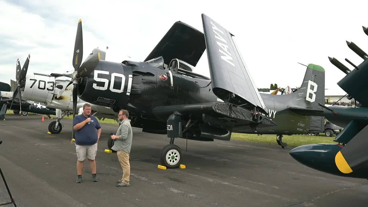 AirVenture 2025 Plane Talk With Military Aviation Museum Director, Keegan Chetwynd And The AD-4 Skyraider