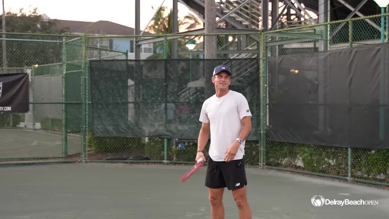 TENNIS TALK WITH TOMMY AT THE DELRAY BEACH OPEN