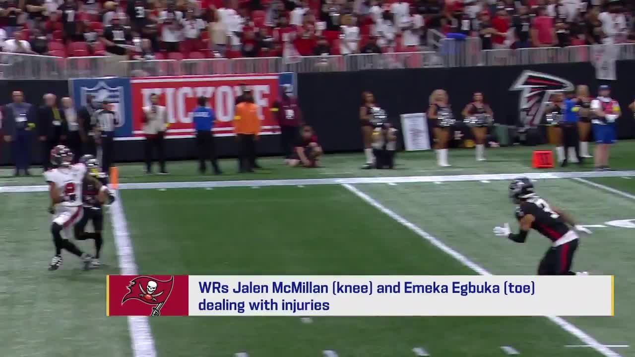 Walsh: Buccaneers WRs Jalen McMillan (knee) and Emeka Egbuka (toe) dealing with injuries 'GMFB'