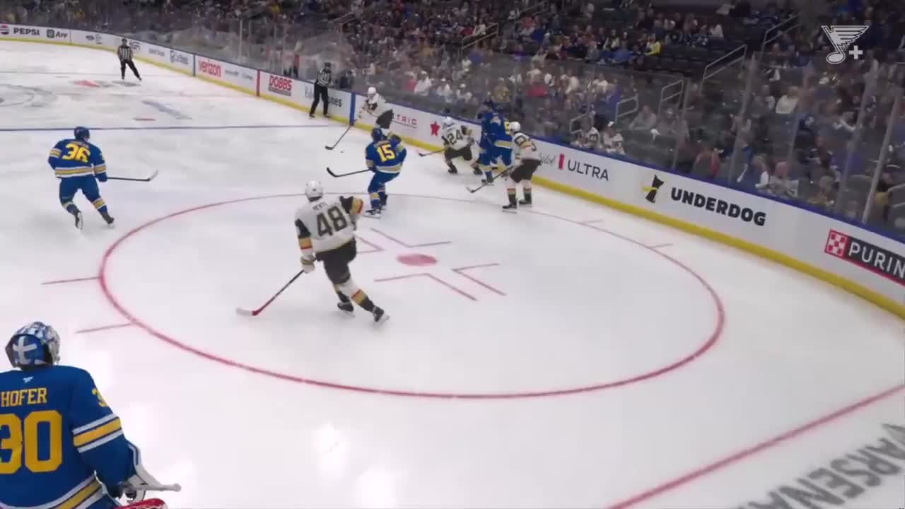 Joel Hofer with a Goalie Save vs. Vegas Golden Knights