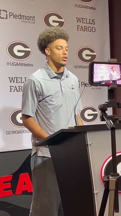 Georgia WR Talyn Taylor on Gunner Stockton's response from Auburn game