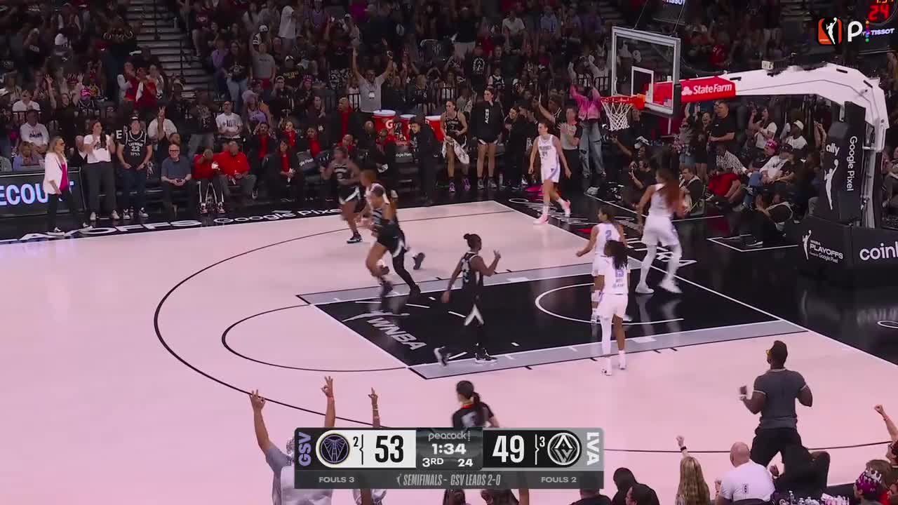 Jackie Young Top Points vs. Golden State Valkyries