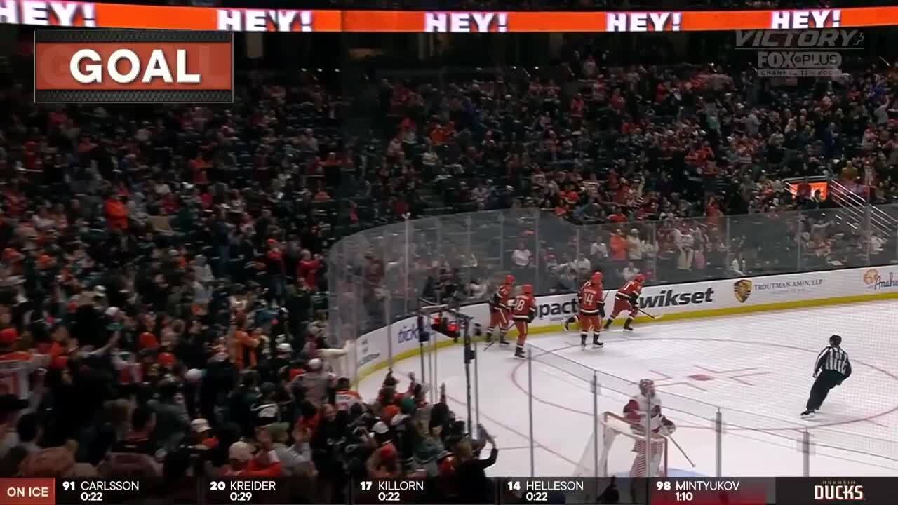 Leo Carlsson with a Goal vs. Carolina Hurricanes