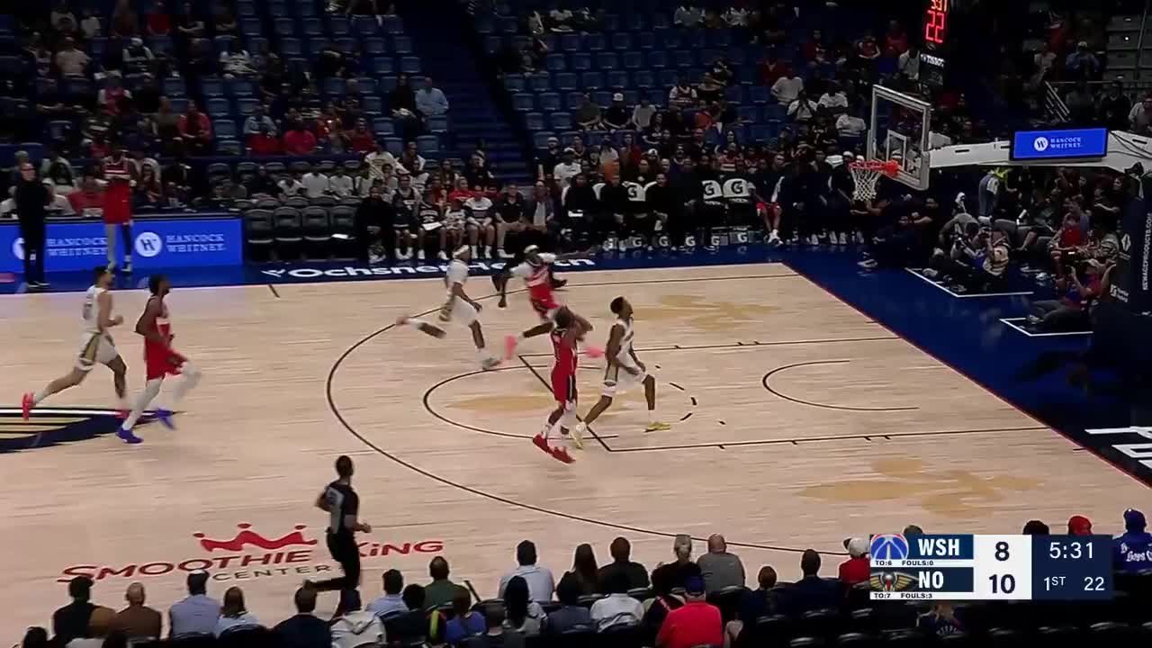 AJ Dybantsa rocks the rim