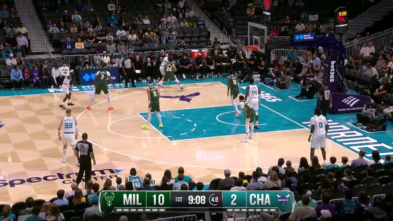 Charlotte Hornets vs. Milwaukee Bucks - Game Highlights