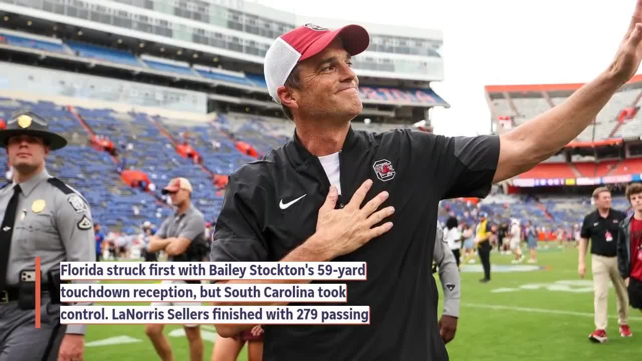South Carolina Beats Florida 38-19, Snaps Eight-Game SEC Losing Streak