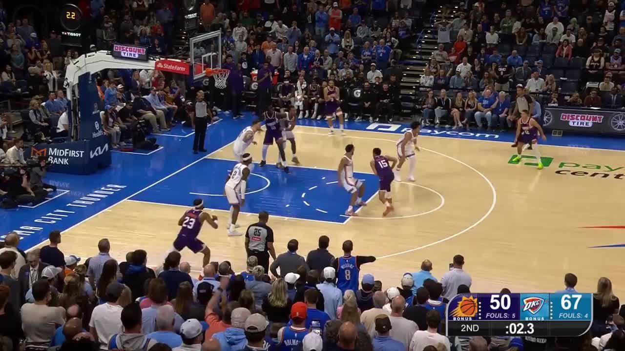 Dillon Brooks sinks it from downtown