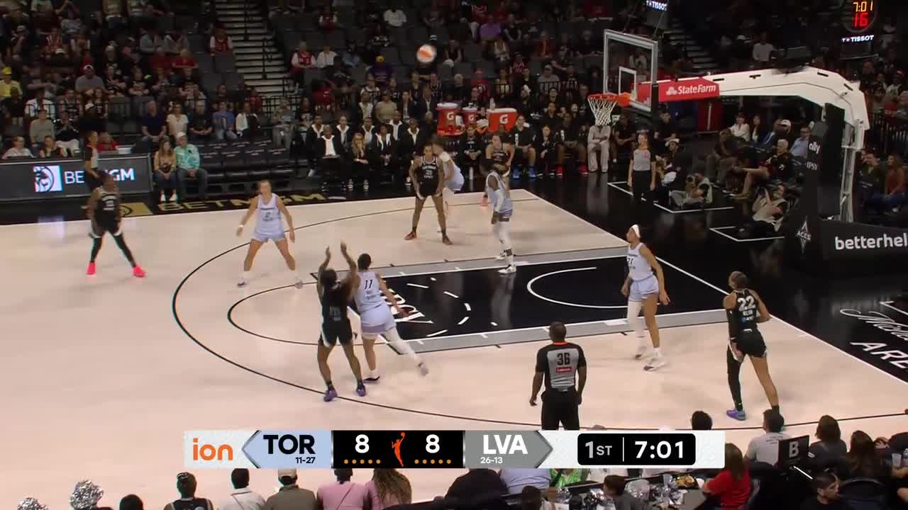 Jackie Young Top Points vs. Toronto Tempo