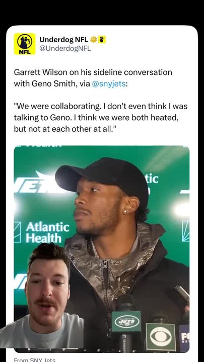 Jets WR Garrett Wilson Clears the Air on Viral Sideline Exchange