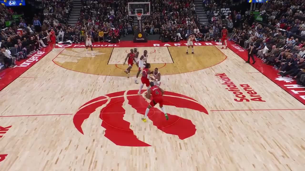 Immanuel Quickley hits from way downtown