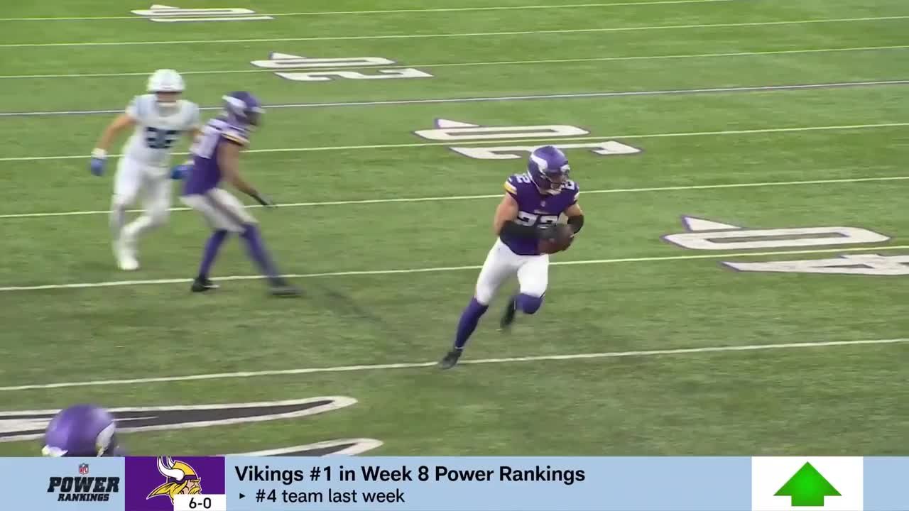 Minnesota Vikings move up to No. 1 in Week 8 'Power Rankings'