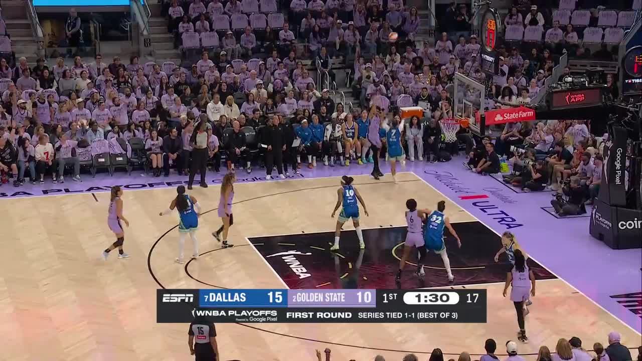 Janelle Salaun Top 3-pointers vs. Dallas Wings
